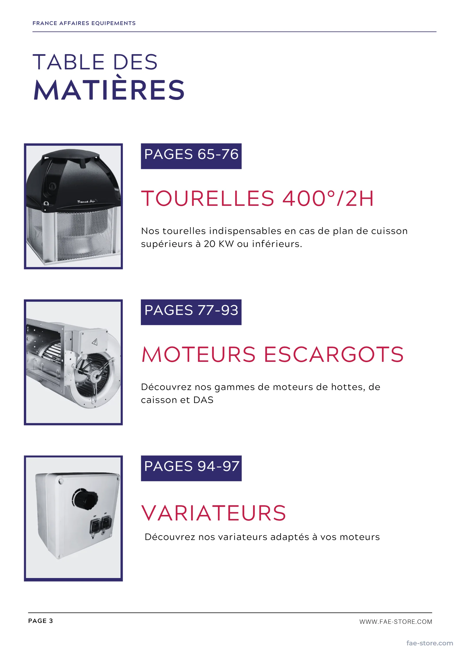 Catalogue FAE – page 4