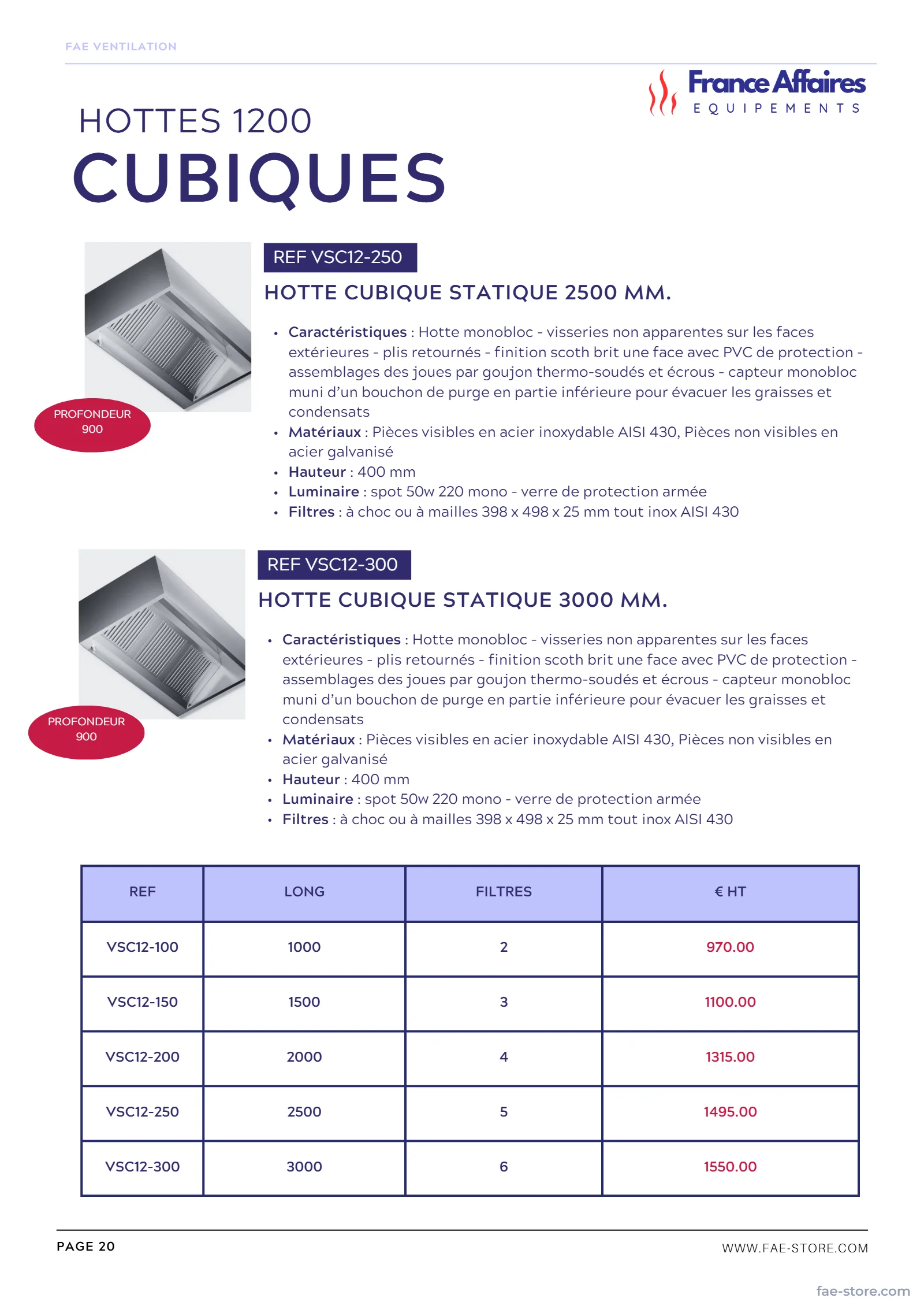 Catalogue FAE – page 21