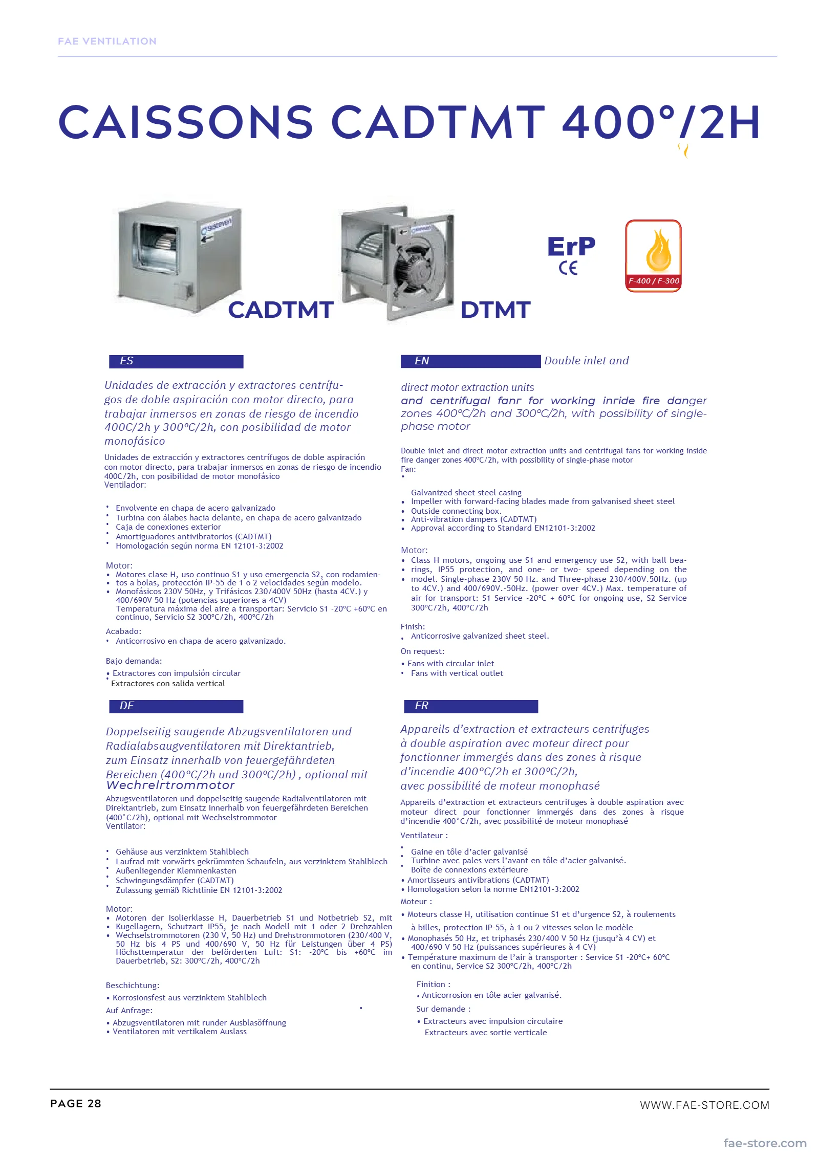 Catalogue FAE – page 29