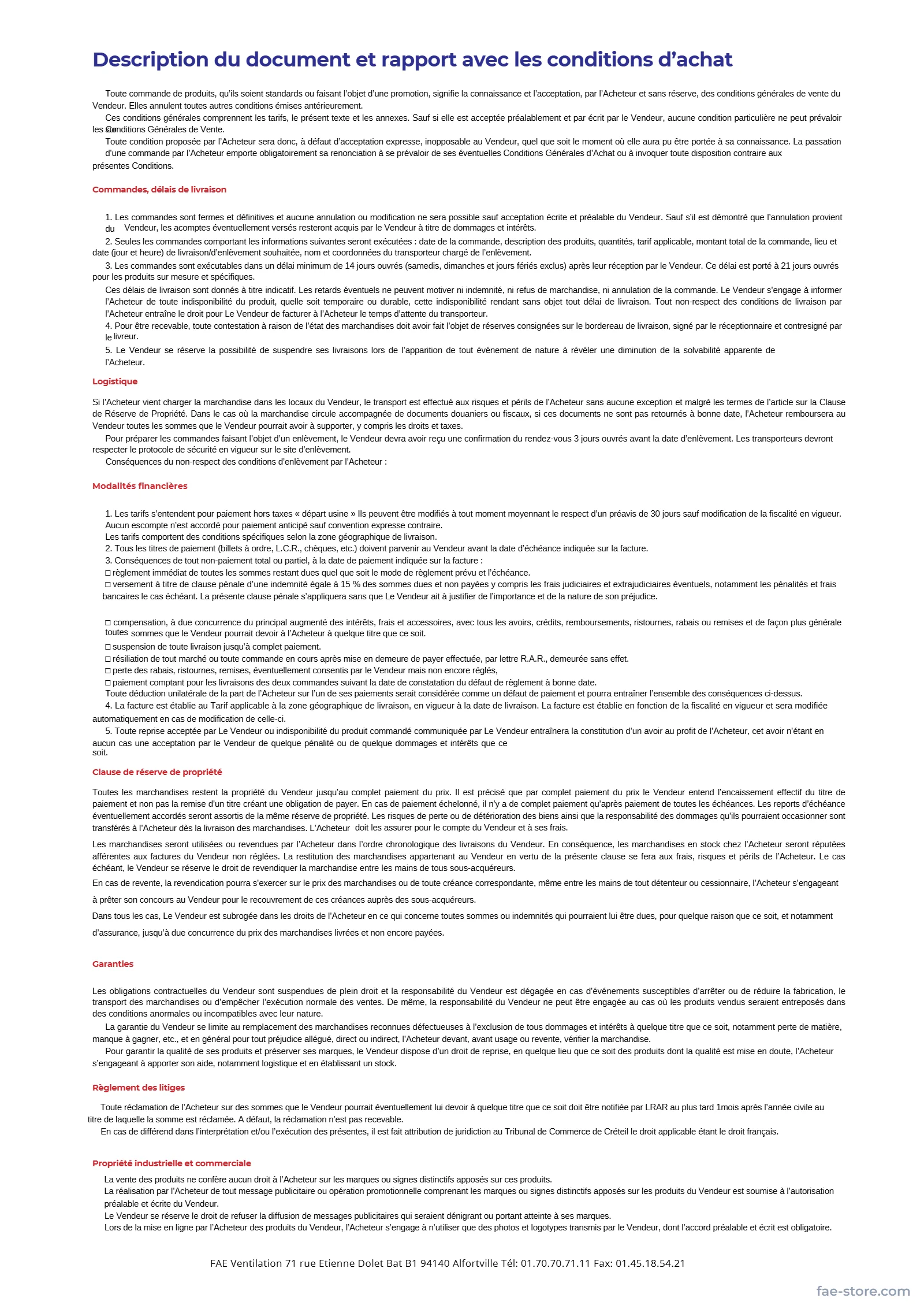 Catalogue FAE – page 115