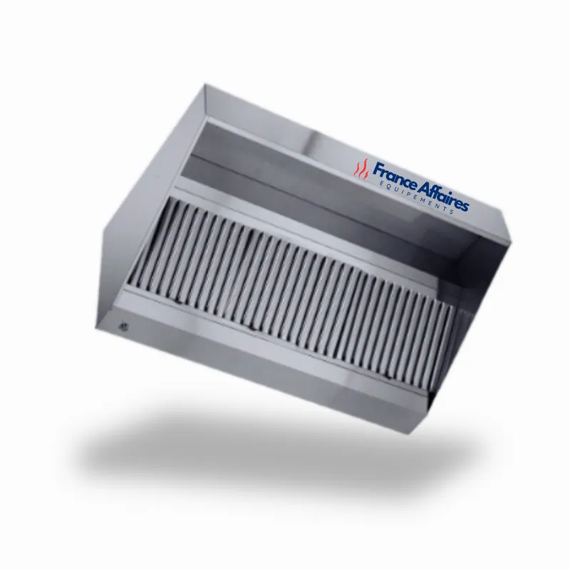 HOTTES INOX ALIMENTAIRES ADOSSEES TRAPEZOIDALES STATIQUES – vue 2